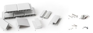 17 x 200 x 6000 mm GroJa Bauprofilsystem GJ 200 Nut-und...
