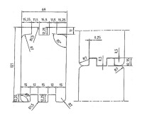 70 x 121 mm nord. Fi./Ta. Sauna Blockbohlen, naturbelassen, u/s sägefallend, doppelt Nut und Feder, 4 Kanten gerundet, HF ca. 16 % (+/- 2 %), keilgezinkt, Zinken auf der schmalen Seite, weißer/wasserfester Leim, Länge: 1250 cm (Online: Anlieferung nur nac