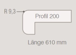 Sprela Abdeckkappen Kunststoff, Profil 200,...