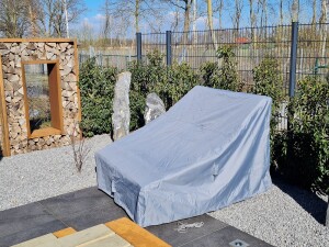 XXL Schutzhülle für Waldsofa – hellgrau - Abdeckhaube / Schutzhülle für Waldsofa optimaler Schutz für die Liege und den Auflagen, UV-beständig – hohe Farbechtheit – in schwarz und hellgrau lieferbar.