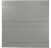 174 x 179 cm BPC-Steckzaun-Set NORDSTRAND, Farbton: Grau/Silber. Set bestehend aus: Ober- und Unterprofil sowie 9x BPC N&F Profile (20x195x1778mm) Art.- Nr.: NS004