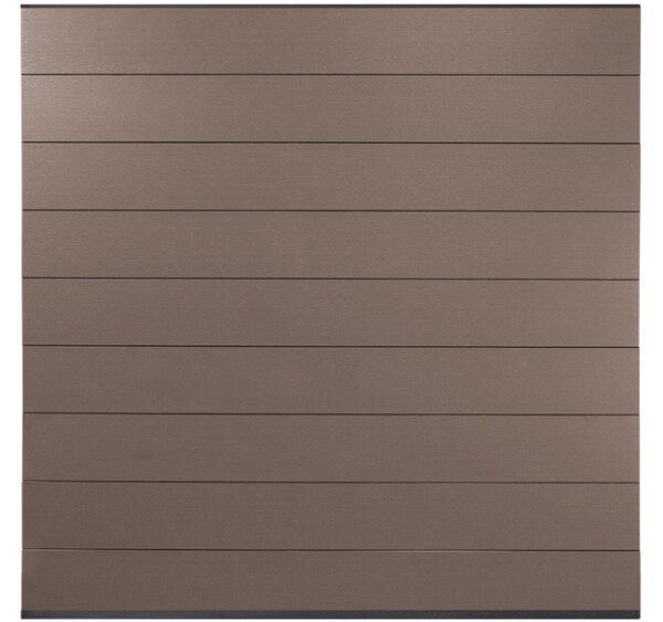 174 x 179 cm BPC-Steckzaun-Set NORDSTRAND, Farbton: Braun/Anthrazit. Set bestehend aus: Ober- und Unterprofil sowie 9x BPC N&F Profile (20x195x1778mm) Art.- Nr.: NS003