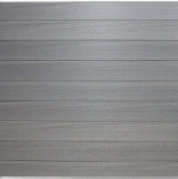 174 x 179 cm COEX-Steckzaun-Set NORDSTRAND, Farbton: Kieselgrau/Silber. Set bestehend aus: Ober- und Unterprofil sowie 9x BPC N&F Profile Art.- Nr.: NS034