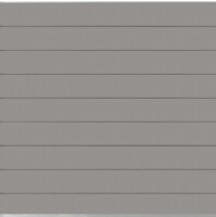 174 x 179 cm GCC-Steckzaun-Set NORDSTRAND, Farbton: Hellgrau/Silber. Set bestehend aus: Ober- und Unterprofil sowie 9x BPC N&F Profile Art.- Nr.: NS046