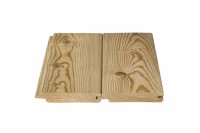 28 x 121 mm sib. Lärche Wendeprofil / Carport Profil, KD. ca. 18%, allseitig gehobelt, us hobelfallend - roh Kombiprofil, eins. Fasebrett, eins. Rundkante, DB: 109 mm, Länge: 390,  420 & 510 cm, Bund: VE 6 Stück,