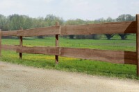 Rancherzaun sägerau, braun, 2,4x15/25x240cm, VE: 50, Art.-Nr.: 60013