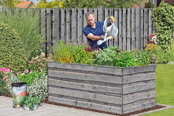 NATURA Hochbeet XL, grau, 94x184x82cm, VE: 1, Art.-Nr.: 61092