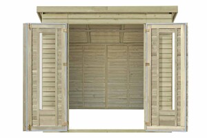 Gerätehaus Augsburg 2 (zweiflügelig), 236x216x230cm, VE: 1, Art.-Nr.: 63227