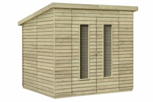 Gerätehaus Augsburg 2 (zweiflügelig), 236x216x230cm, VE: 1, Art.-Nr.: 63227