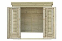 Gerätehaus Augsburg 2 (zweiflügelig), 236x216x230cm, VE: 1, Art.-Nr.: 63227