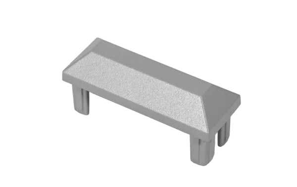 30 x 15 x 79 mm Alu-Pfostenkappe für ALU-Universal-Halbpfosten, Farbe: Silber Art.- Nr.: NSUH2