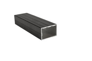 40 x 60 mm Alu schwarz pulverbeschichtet, Hohlprofil, 2...