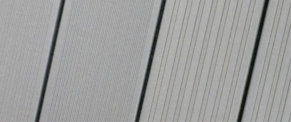 21 x 145 x 3950 mm VIVADECK® GCC-Terrassendielen, Rund-Hohlkammerprofil, Kombiprofil mit seitlicher Clip-Nut für GCC11 & GCC12, HELLGRAU (Abrechnung nach Lfm.)