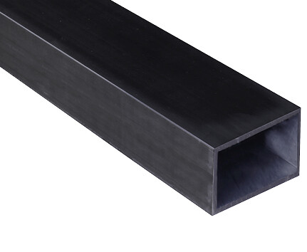 A1F Aluminium Einbauprofil 2m – Flach, Schwarz Pulverbeschichtet, Mit Opaler Abdeckung