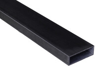 40 x 60 mm Alu schwarz pulverbeschichtet, Hohlprofil, 2 mm Wandung, Schraubkanalstärke: 3 mm, Länge: 400 & 600 cm (Eingabe bei Bestellung / Menge = Lfm.)