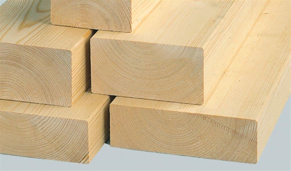 8 x 8 x 500 cm Fi.-Ta. Konstruktionsvollholz NSI, allseitig gehobelt , 6,66