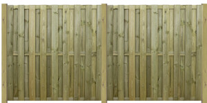 180 x 180 cm Bretterzaun Juist ECO, Bretterzaun 13 x 123...