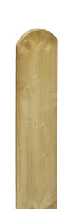 16 x 145 mm x 1,80 m Zaunstaketen, KDI, mit Rundkopf...