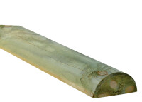 100 x 2500 mm Zaunriegel, Halbrund KDI (Volle VE 132 St.) (Stückpreis)