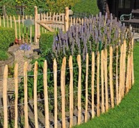 60 cm ROLLO-Lattenzaun-Rollzaun - Staketzaun, Haselnuss - Lattenabstand 4-5 cm, Rollenlänge 5 m, Art.-Nr.: 34871 (VE: 10 Stück) - 1 St. LA