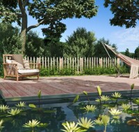 60 cm ROLLO-Lattenzaun-Rollzaun - Staketzaun, Haselnuss - Lattenabstand 4-5 cm, Rollenlänge 5 m, Art.-Nr.: 34871 (VE: 10 Stück) - 1 St. LA