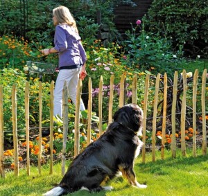 60 cm ROLLO-Lattenzaun-Rollzaun - Staketzaun, Haselnuss - Lattenabstand 4-5 cm, Rollenlänge 10 m, Art.-Nr.: 34811 (VE: 5 Stück), 1 St. LA