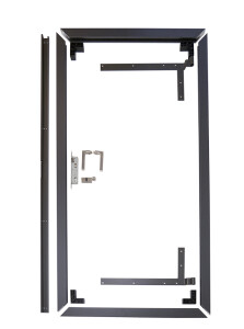 ca. 100 x 180 cm VivaView® Nordstrand Torrahmen-Set, silber Set bestehend aus: 1x Torrahmen silber (4-teilig inkl. Winkel) 2x Winkelband 1x Drückergarnitur & Schloß - incl. Rhombus Füllung europ. Lärche Art.- Nr.: NST56