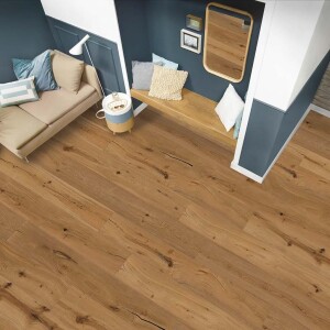 14 x 190 x 1900 mm Eiche Floorentino Helgoland lebhaft, 1-Stab Landhausdiele, farblos geölt, gebürstet, 4-seitig gefast, Stoßlängen im Paket vorhanden, Deckschicht ca. 3 mm, Drop Down, VE = 8 Stk. / Palette = 40 Pakete, Paket a 2,888 qm