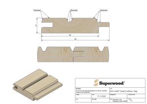 21 x 95 x 3600 mm Superwood SW14 small Zink N+F nord....