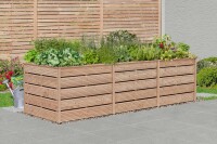 JUNA XXL Hochbeet, Dielen 25x145mm, Lärche, 305x103x80cm, VE: 1, Art.-Nr.: 61102