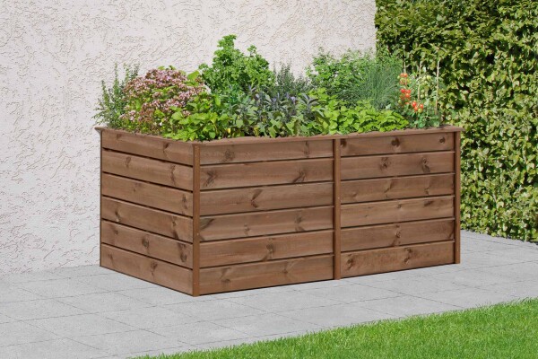 ALMA XL Hochbeet, Dielen 20x120mm, braun, 206x103x80cm, VE: 1, Art.-Nr.: 61107