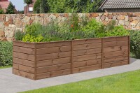 ALMA XXL Hochbeet, Dielen 20x120mm, braun, 305x103x80cm, VE: 1, Art.-Nr.: 61108