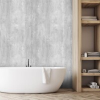 4 x 1230 x 2800 mm Kronospan Rocko Tiles R115 PT SPC Wandverkleidung für den Trocken- und Feuchtebereich im Innenraum, Vorderseite Digitaldruck Dekor R115 Brooklyn Grey, Oberfläche PT Peetah Texture (Sonderpreis: 65,00 €/qm)