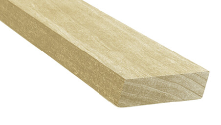 26 x 68 mm Accoya® Country Rhombusprofil, DK1, unbehandelt, Selekt - Hobelqualität, Schmalseite: 15 Grad schräg, Längen: 240 bis 480 cm (Eingabe bei Bestellung / Menge = Lfm.)