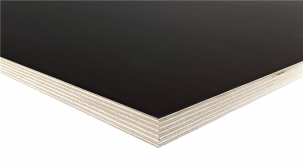 4 x 1250 x 2500 mm Indonesische Film / Film Sperrholzplatte beidseitig Phenolharz Film glatt durchgehend Laubholzfurniere, CE nach DIN EN 636-2S, CE2+, WBP verl. E1 nach EN 717-1 (Stückpreis: 31,68 Euro),