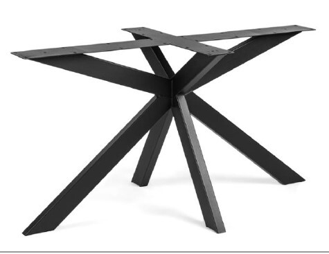 1400 x 790 x 730 mm (lxbxh) Holzplatz Esszimmer Tischgestell Set incl. Zubehör, Farbe: schwarz Pulverbeschichtet (Auf Anfrage in allen RAL Farben möglich), Rohr Querschnitt: 80 x 40 mm Art.-Nr.: RE-793