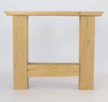 800 x 720 mm (bxh) Holzplatz Esszimmer Tischgestell Set incl. Zubehör, Holzart: Eiche roh gehobelt rustikal, Querschnitt: 100 x 100 mm  Art.-Nr.: RE-1003