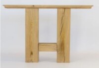 800 x 720 mm (bxh) Holzplatz Esszimmer Tischgestell Set incl. Zubehör, Holzart: Eiche roh gehobelt rustikal, Querschnitt: 100 x 100 mm  Art.-Nr.: RE-1004