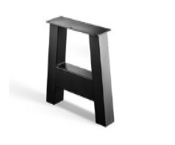 320 x 420 mm (bxh) Holzplatz Bank Gestell Set incl. Zubehör, Farbe: schwarz Pulverbeschichtet (Auf Anfrage in allen RAL Farben möglich), Rohr Querschnitt: 60 x 60 mm  Art.-Nr.: RE-363