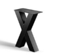 320 x 420 mm (bxh) Holzplatz Bank Gestell Set incl. Zubehör, Farbe: schwarz Pulverbeschichtet (Auf Anfrage in allen RAL Farben möglich), Rohr Querschnitt: 60 x 60 mm  Art.-Nr.: RE-364