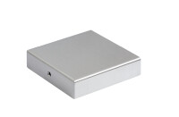 9 x 9 x 2 cm Parador Basic Zubehör Pfostenkappe für alle Basic-Pfosten, Edelstahl gebürstet, Art.-Nr.: PB990 "Auslaufartikel"