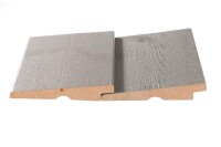 24 x 137 mm Cape Cod Konus Massivholzfassade Typ: Bevel, endbehandelt Viktorianisch grau Sichtseite feiner Bandsägeschnitt Deckmaß: 124 mm, Länge: 427 / 488 cm (Ellerb.) Abr. qm - TÜ-101