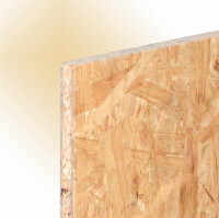 25 mm x 62,5 x 250 cm OSB/3 Platten, 4-seitig Nut & Feder, ungeschliffen, Paket a 28 St., (1,56 qm pro Platte / Abrechnung nach qm / Nur über Lager Lübbecke) (Stückpreis: 30,82 Euro),