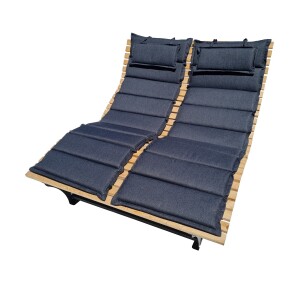 Waldsofa Einzel - Polsterauflage RELAX Anthrazit (Kartonverpackt) für Wellenliegen, Saunaliegen, Waldsofas, Strandsofa usw. geeignet. Format / Abmessungen der Auflage: (LxBxH) 190 x 67 x 4 cm Verfügbarkeit auf Anfrage !