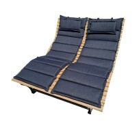 Waldsofa Einzel - Polsterauflage RELAX Anthrazit (Kartonverpackt) für Wellenliegen, Saunaliegen, Waldsofas, Strandsofa usw. geeignet. Format / Abmessungen der Auflage: (LxBxH) 190 x 67 x 4 cm Verfügbarkeit auf Anfrage !