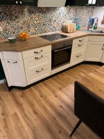 5,5 x 225 x 1220 mm Floorentino Design Vinyl Landhausdiele Comfort Klick "Erica" Drop Down incl. Trittschall, 0,55 mm Nutzschicht, Synchronprägung, Pak. 8 St. / 2,196 qm, Palette: 105,41 qm