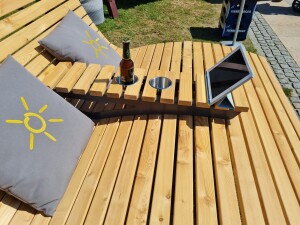 Ablage für Waldsofa / Wellenliege (Kan. Lärche...