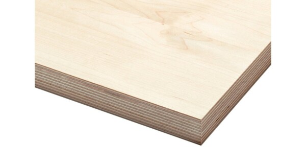 35 x 1250 x 2500 mm Birke Multiplex BB/BB EN636-2/S, Verleimung Klasse 3, Deckfurnier geschliffen, querfurniert (80,80€ /qm)