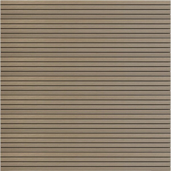 178 x 179 cm BPC-Steckzaun-Set NORDSTRAND CoEx Groove 4-seitig Coextrudiert, FARBE: Greige / Anthrazit, Set besteht aus: 9x BPC-N&F-Dielen (20x195x1778mm) Verfügbar ab April 2025 Art.- Nr.: NS131