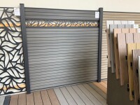 174 x 179 cm (BxH) GROOVE BPC-Steckzaun-Set NORDSTRAND Coextrudiert, Farbton: Basaltgrau / Anthrazit, Set besteht aus: 9x BPC-N&F-Dielen (20x195x1778mm) Art.- Nr.: NS132